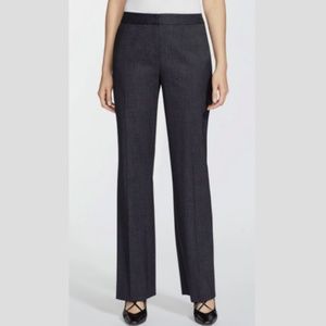 BNWT Lafayette 148 Straight Leg Trousers in Smoke Gray, Size 22